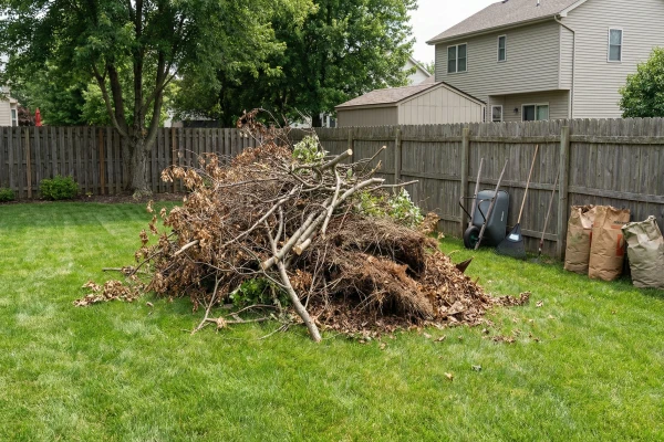 Roll off container for yard waste and landscaping